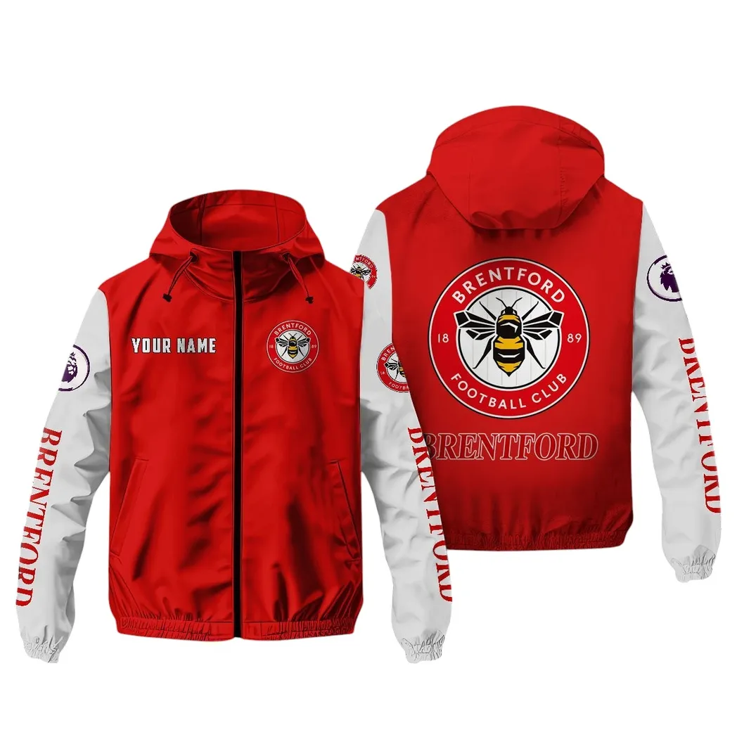 Brentford EPL Windbreaker Jacket SPO0519004, Gift For Fan Brentford