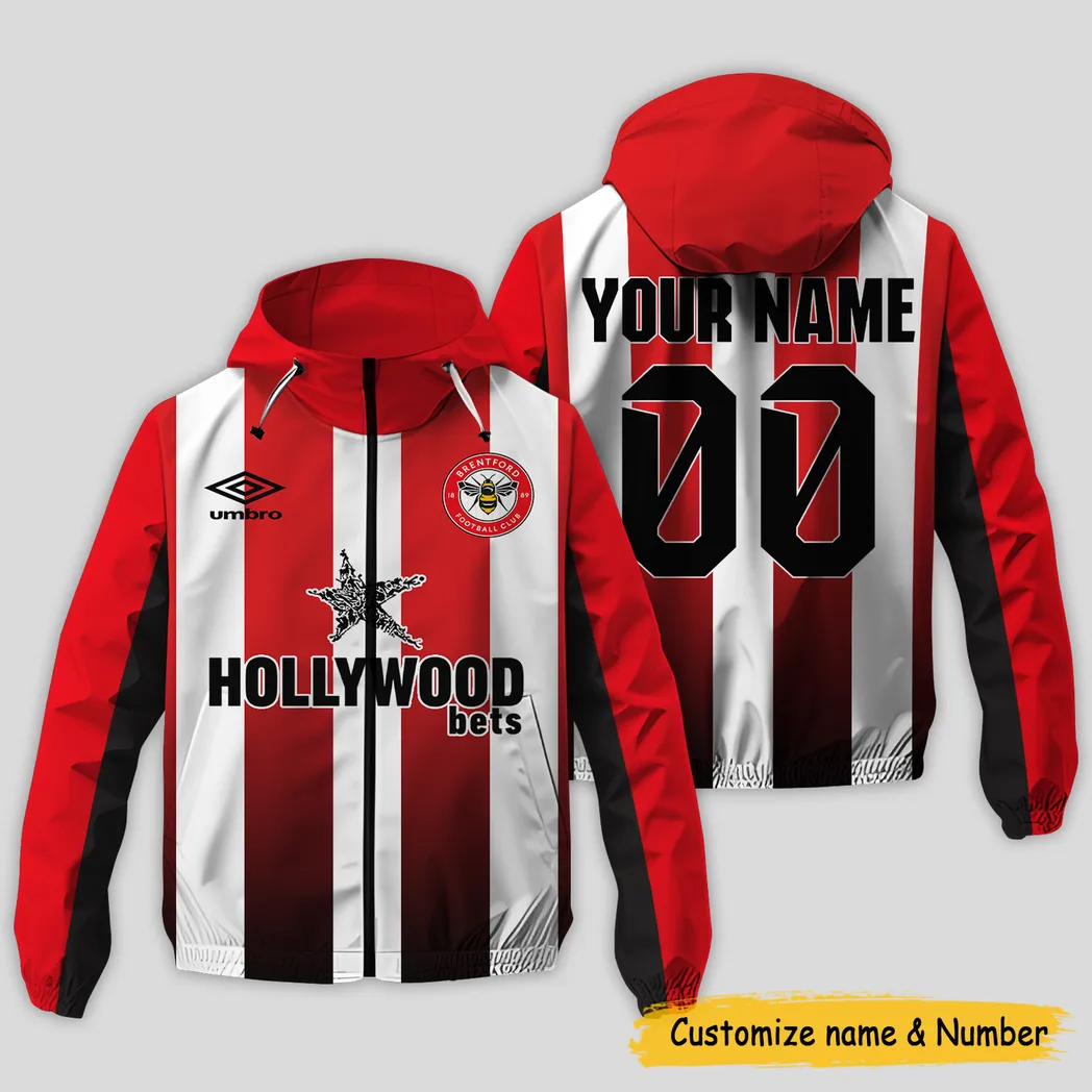 Brentford EPL Windbreaker Jacket SPO1119001, Gift For Fan Brentford