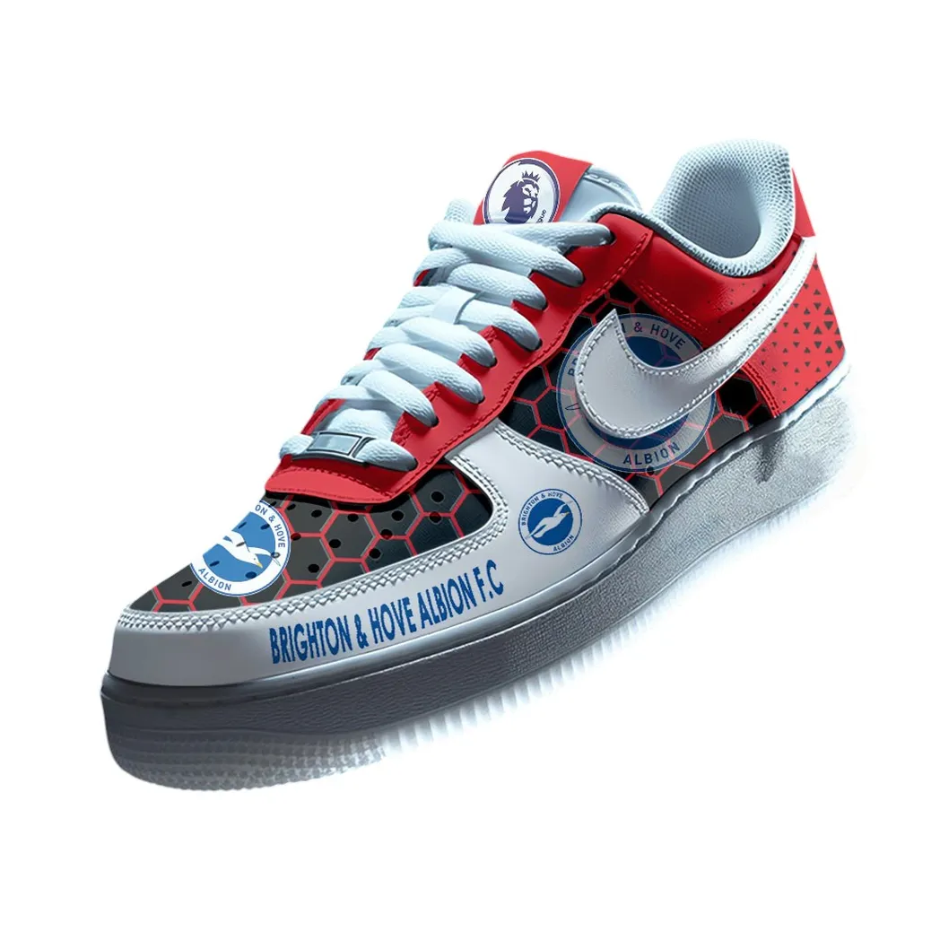 Brighton EPL Air Low-Top Sneakers SPO2020009, Gift For Fan Brighton - Red