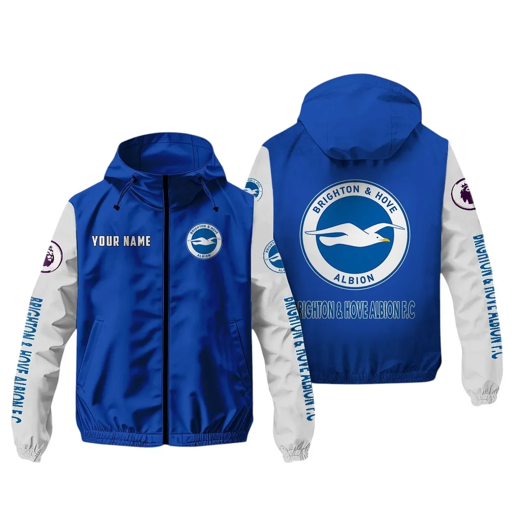 Brighton EPL Windbreaker Jacket SPO0519005, Gift For Fan Brighton