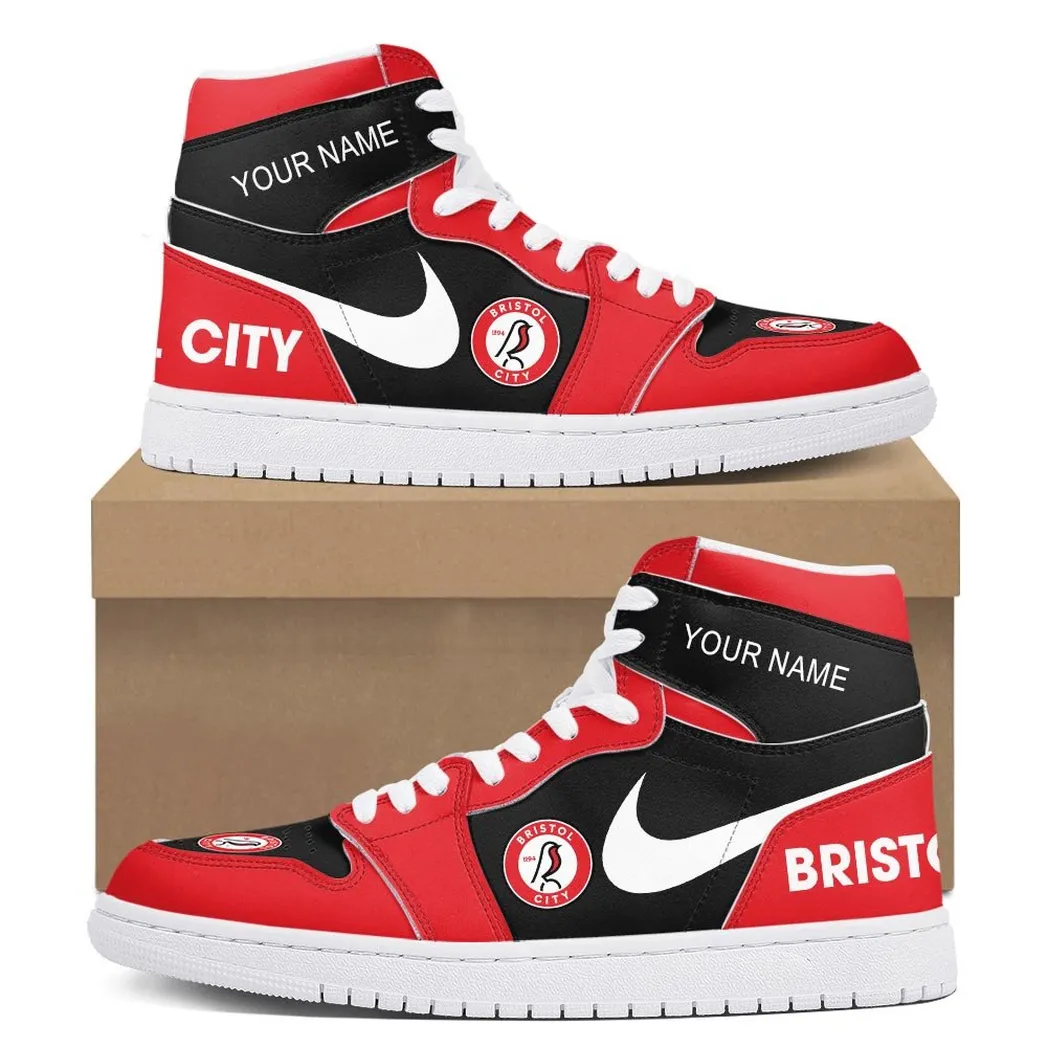 Bristol City Air Jordan 1 High Sneakers, Nike Sneakers For Bristol City Fans EPL16042525704