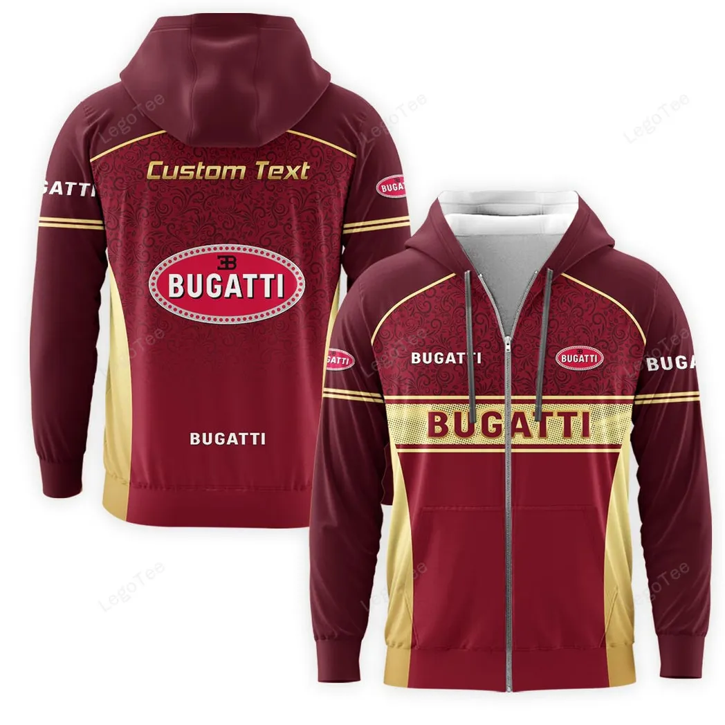 Bugatti Zipper Hoodie, Gift For Bugatti Lovers, Gift For Him, Husband, Boyfriend CAR137021325903-6