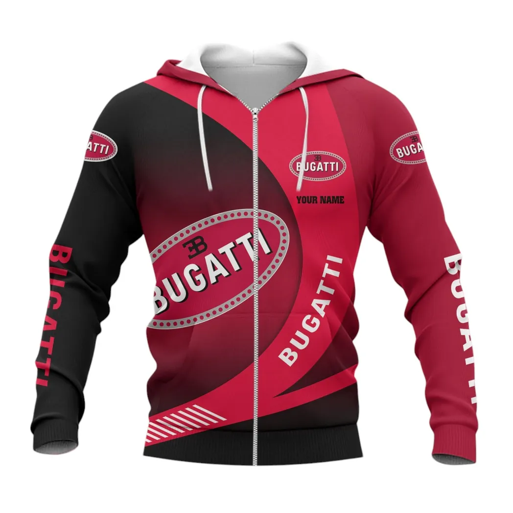 Bugatti Zipper Hoodie, Gift For Bugatti Lovers, Gift For Him, Husband, Boyfriend CAR7402222510