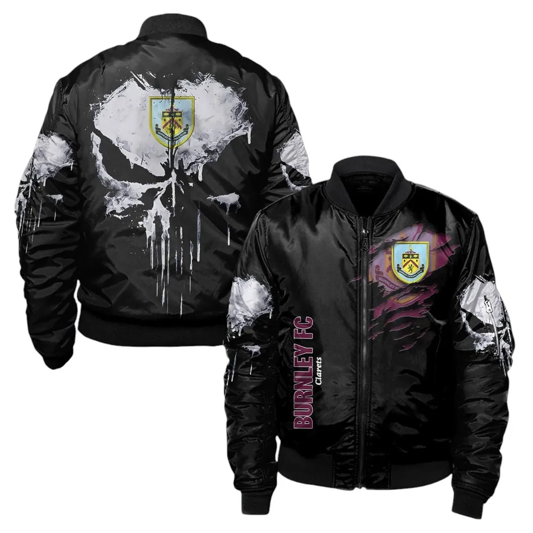 Burnley EPL Bomber Jacket SPO1719008, Gift For Fan Burnley-Bomber Jacket