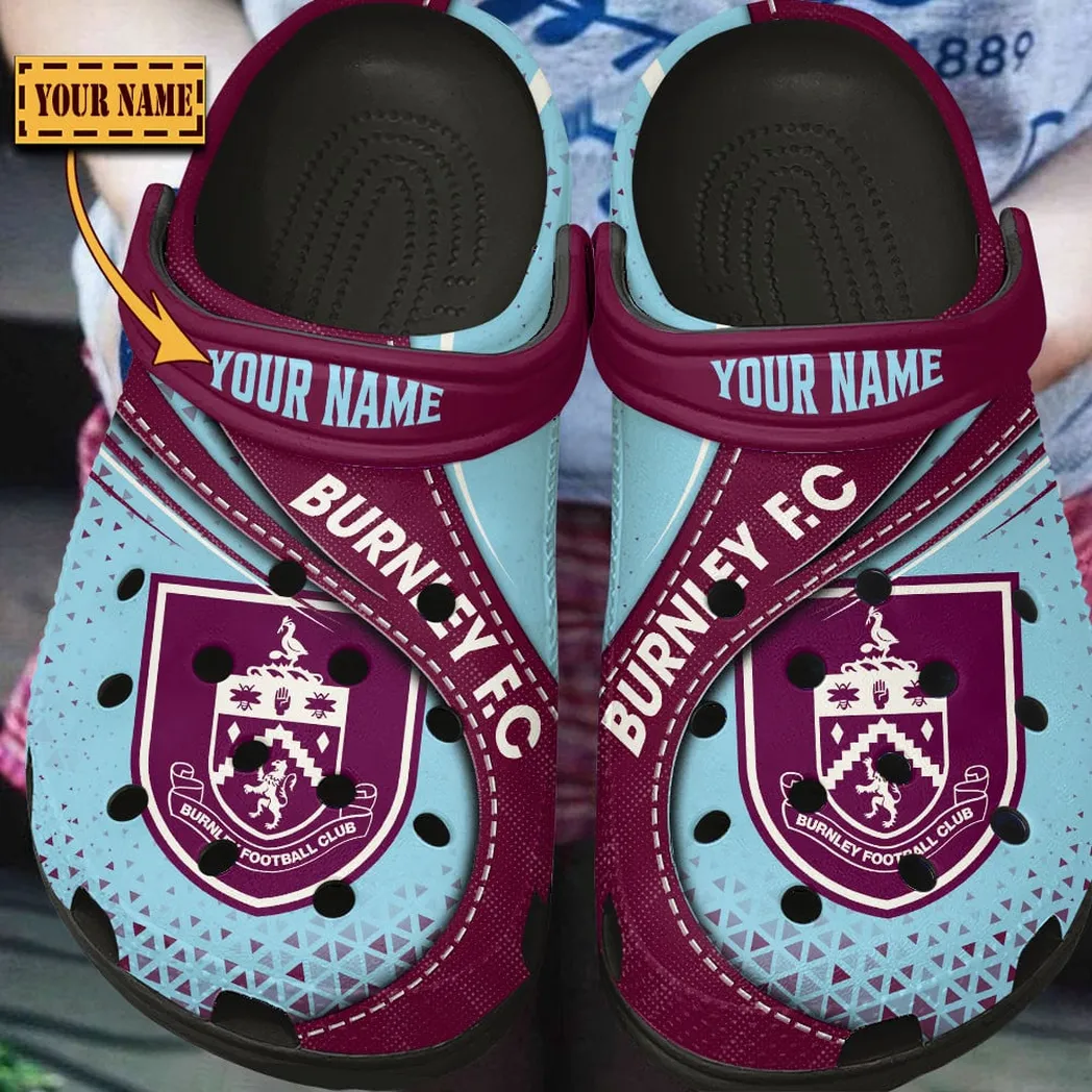 Burnley EPL Crocs SPO2120017, Gift For Fan Burnley - Black