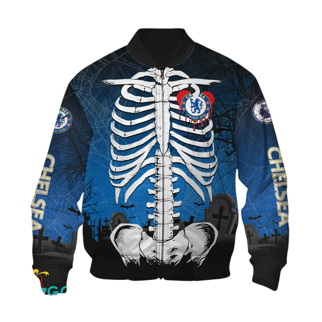 Chelsea  EPL Bomber Jacket SPO2119004, Gift For Fan Chelsea -Bomber Jacket