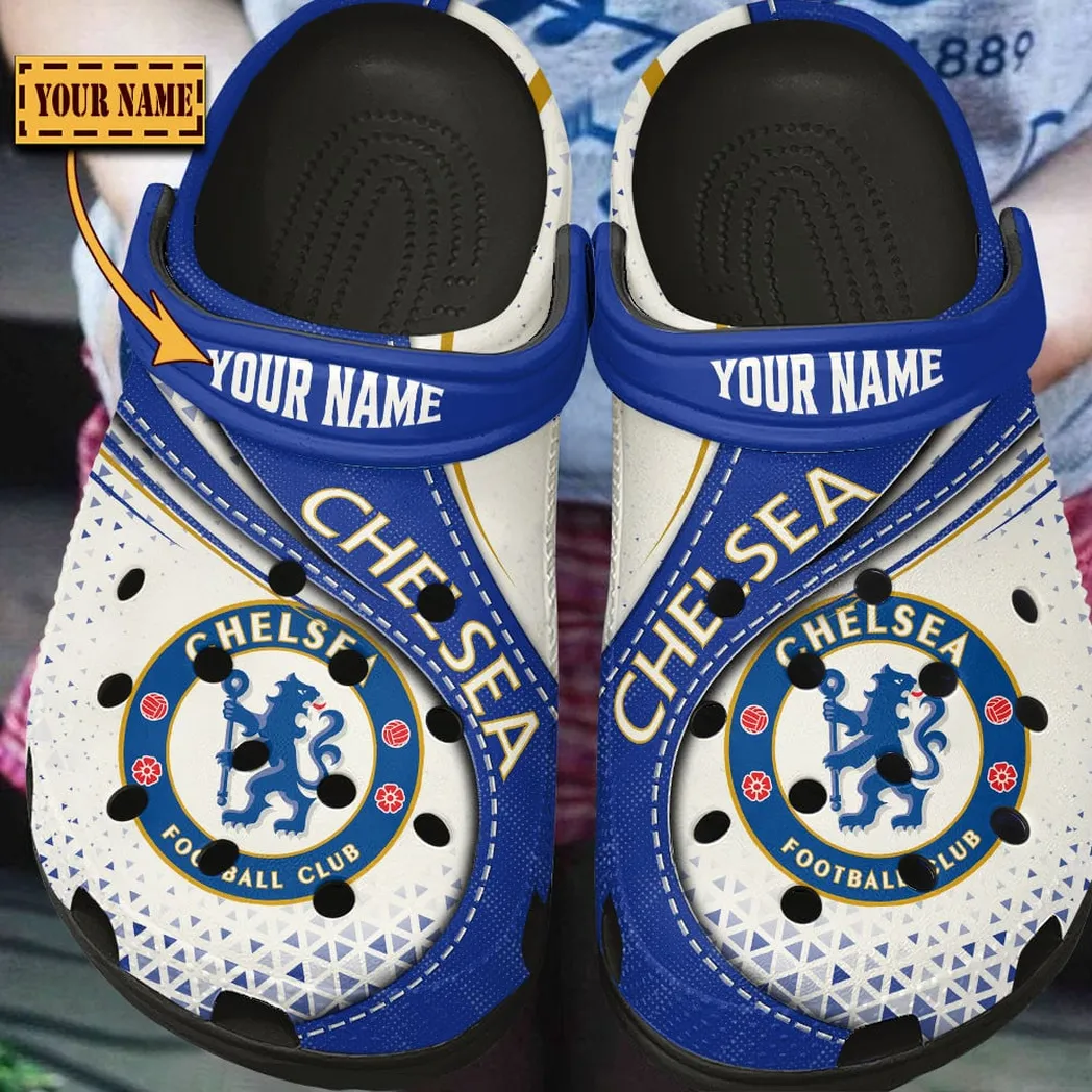 Chelsea EPL Crocs SPO2120019, Gift For Fan Chelsea - Black