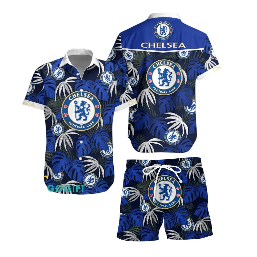Chelsea  EPL Custom Hawaiian Shirt Set SPO01102004, Gift For Fan Chelsea