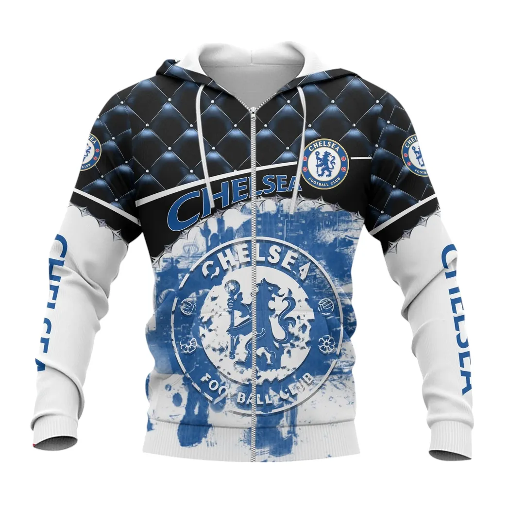 Chelsea EPL Zipper Hoodie SPO1319003-4, Gift For Fan Chelsea-Zipper Hoodie