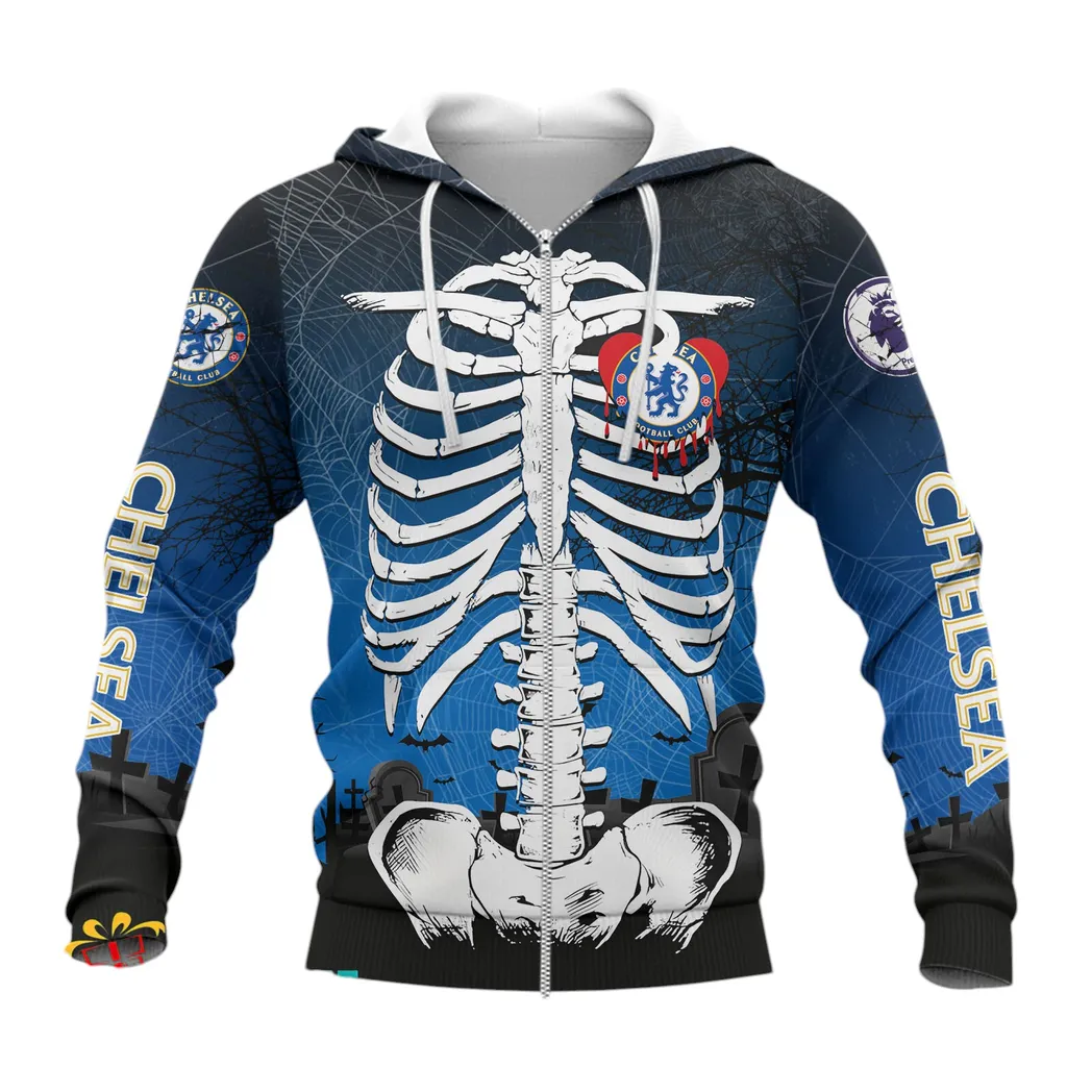 Chelsea  EPL Zipper Hoodie SPO2119004, Gift For Fan Chelsea -Zipper Hoodie