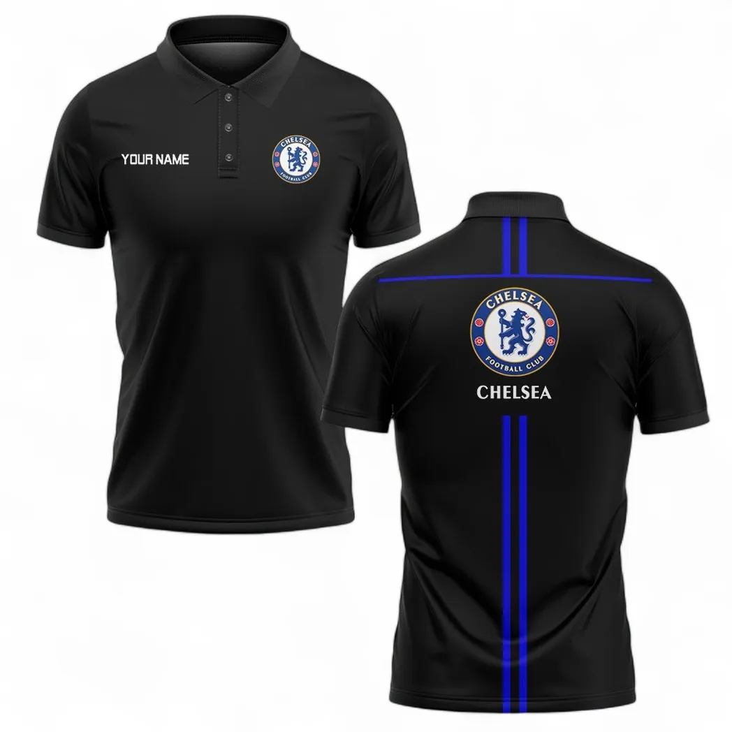 Chelsea Polo Shirt, All Over Print Polo Shirt Chelsea EPL1304222506
