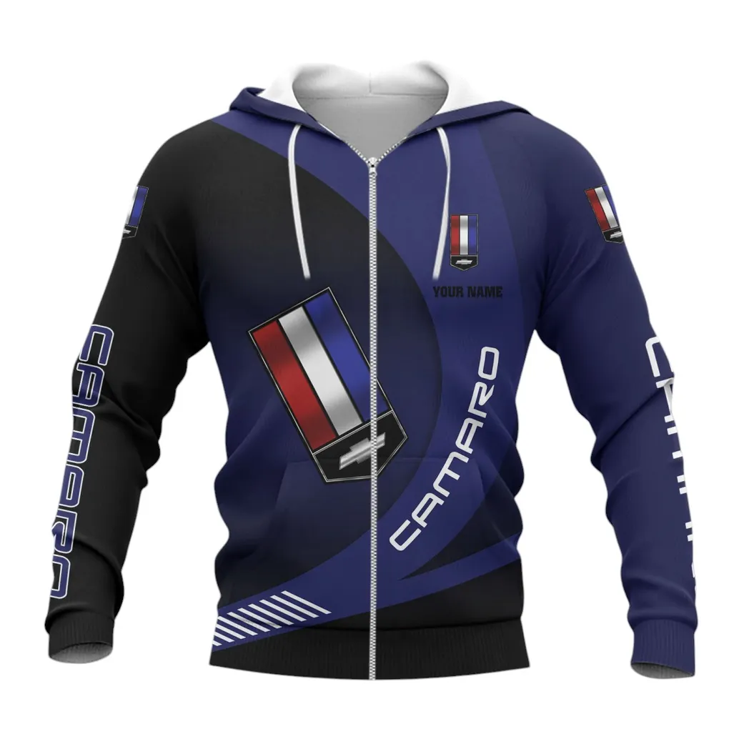 Chevrolet Camaro Zipper Hoodie, Gift For Chevrolet Camaro Lovers, Gift For Him, Husband, Boyfriend CAR7402222513