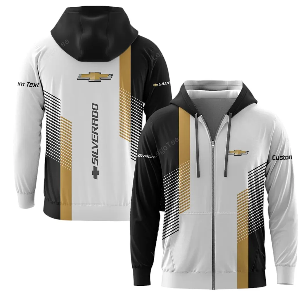 Chevrolet Silverado Zipper Hoodie, Gift For Chevrolet Silverado Lovers, Gift For Him, Husband, Boyfriend CAR10703122515