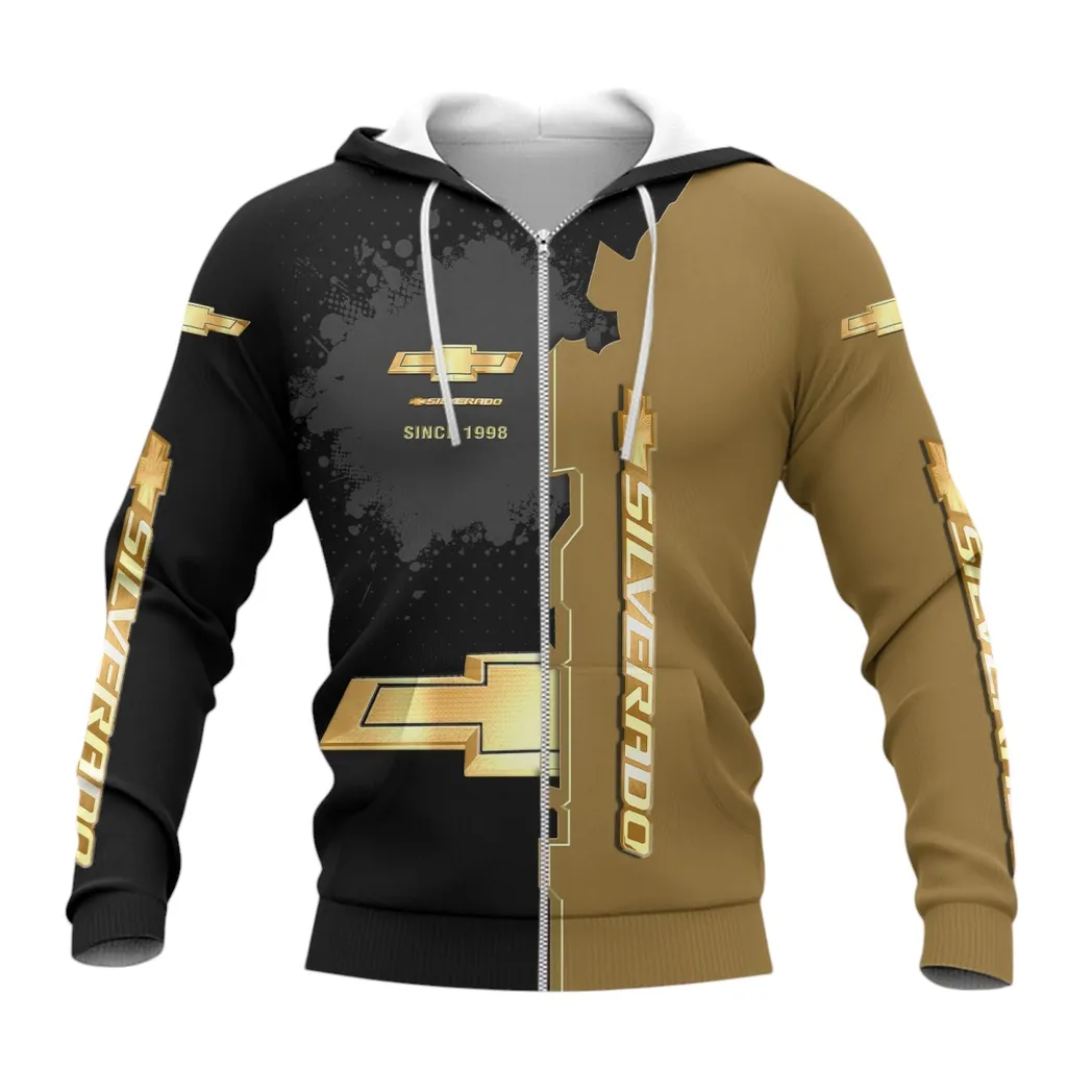Chevrolet Silverado Zipper Hoodie, Gift For Chevrolet Silverado Lovers, Gift For Him, Husband, Boyfriend CAR44021725013-3