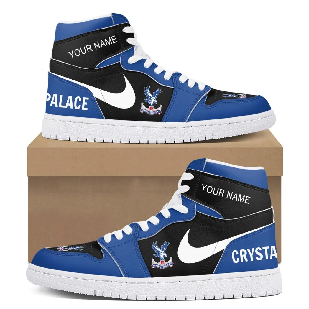 Crystal Palace Air Jordan 1 High Sneakers, Nike Sneakers For Crystal Palace Fans EPL16042525705