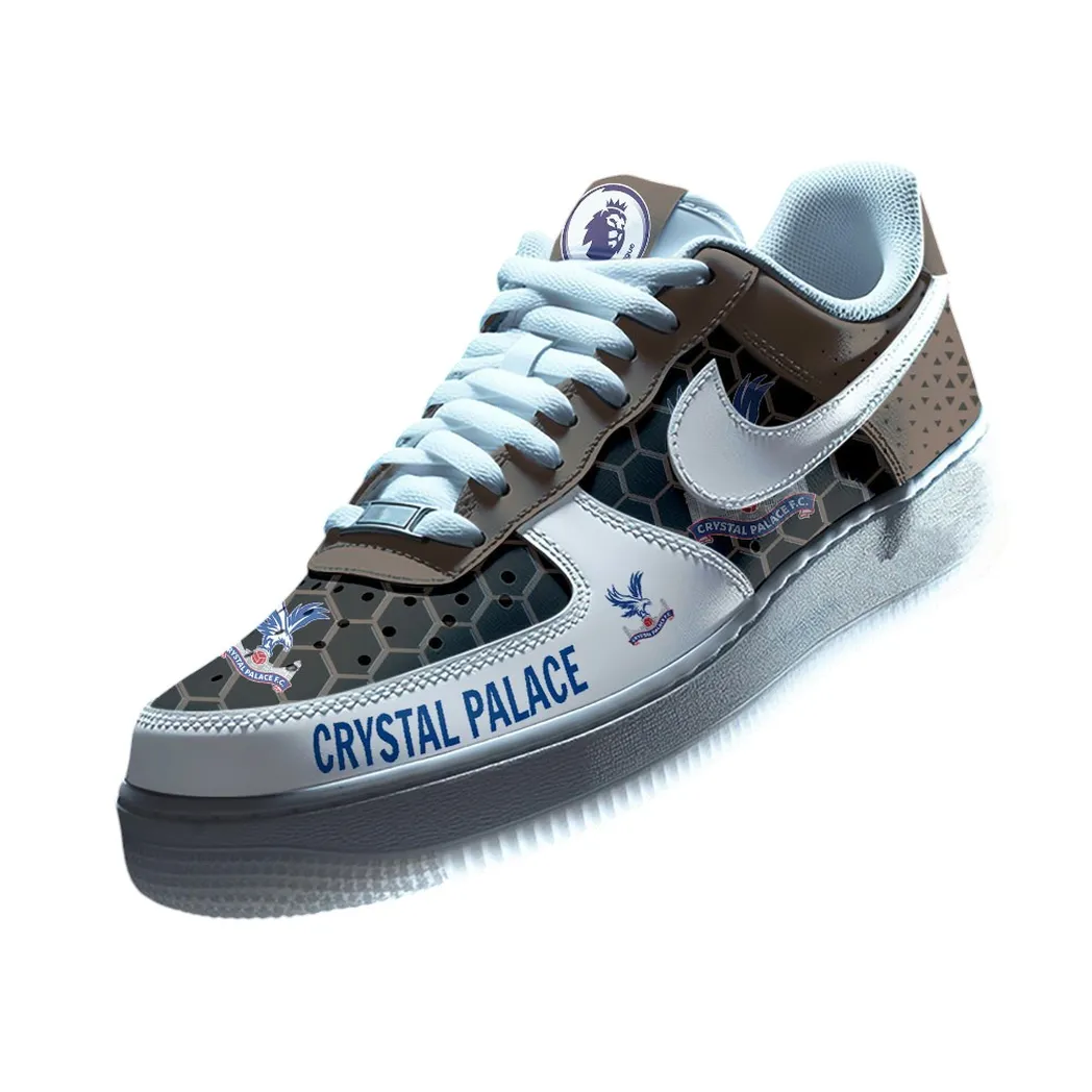 Crystal Palace EPL Air Low-Top Sneakers SPO2020017, Gift For Fan Crystal Palace - Brown