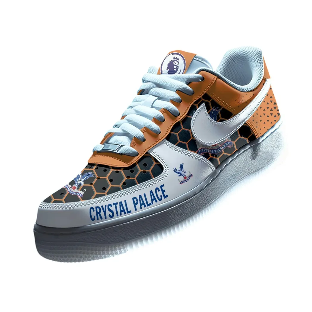 Crystal Palace EPL Air Low-Top Sneakers SPO2020017, Gift For Fan Crystal Palace - Orange
