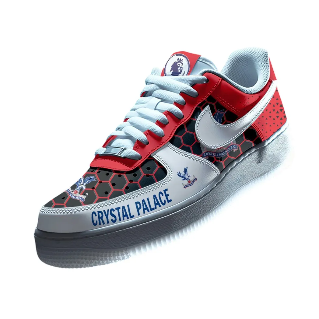 Crystal Palace EPL Air Low-Top Sneakers SPO2020017, Gift For Fan Crystal Palace - Red