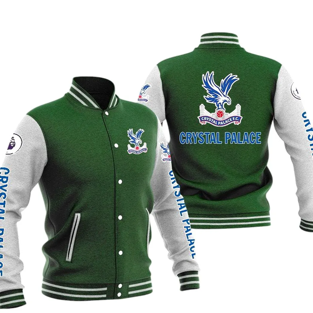 Crystal Palace EPL Baseball Jacket SPO1320003, Gift For Fan Crystal Palace - Green