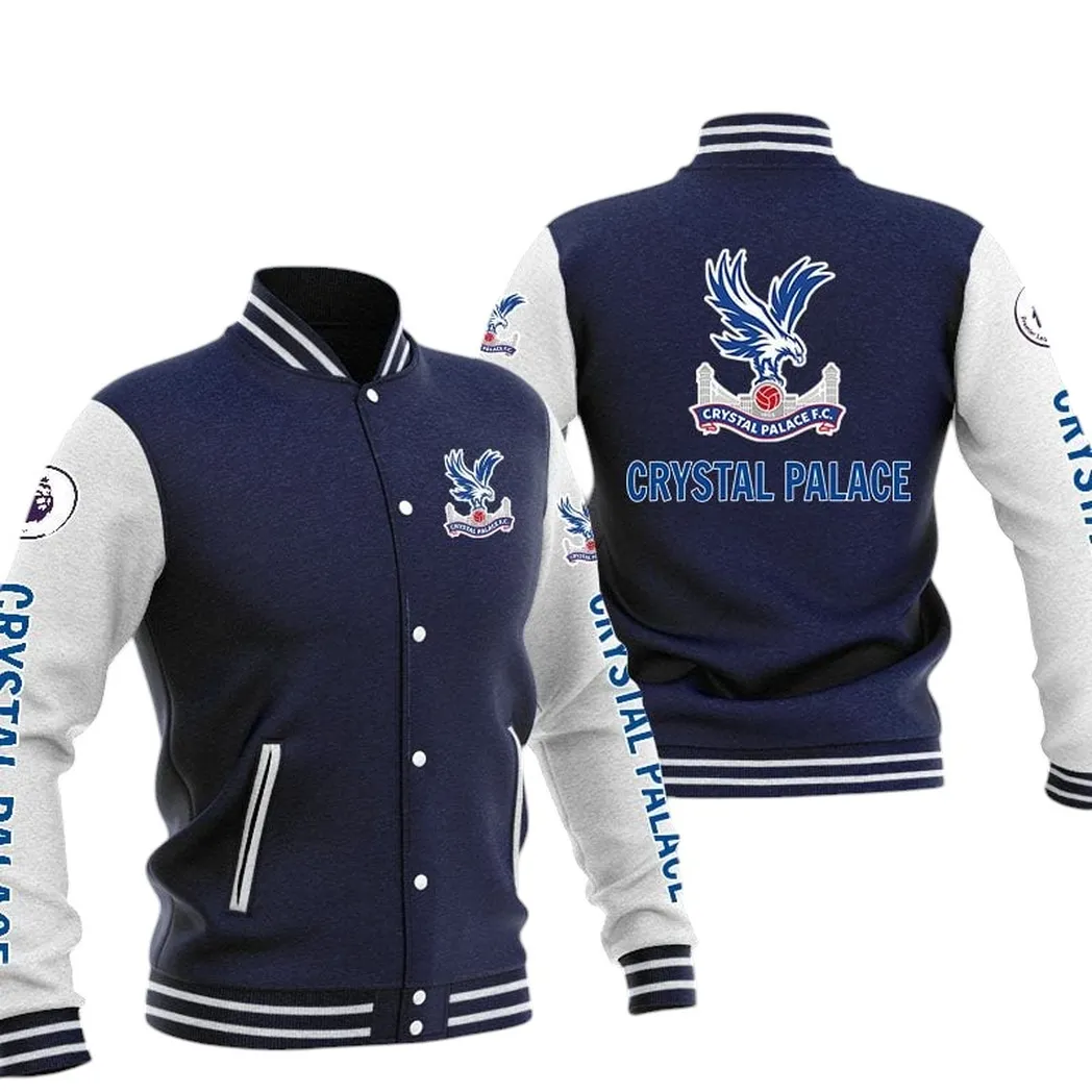Crystal Palace EPL Baseball Jacket SPO1320003, Gift For Fan Crystal Palace - Navy