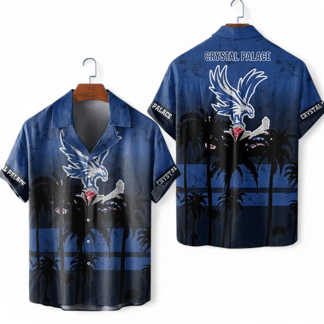 Crystal Palace Hawaiian Shirt For Men, All Over Print Hawaiian Shirt Crystal Palace EPL1004222513