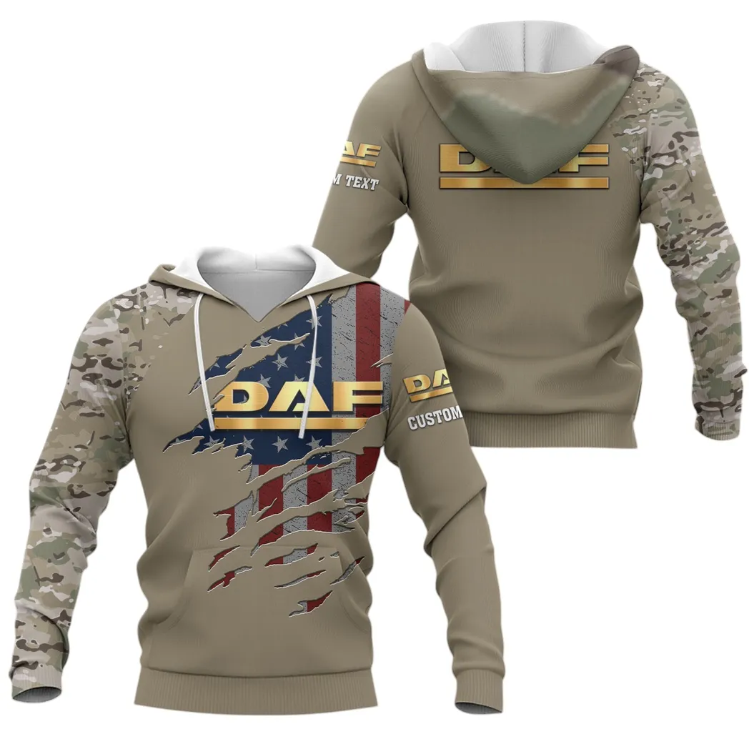 DAF Trucks Hoodie, Gift For DAF Trucks Lovers, Gift For Him, Husband, Boyfriend CAR46021725022-4