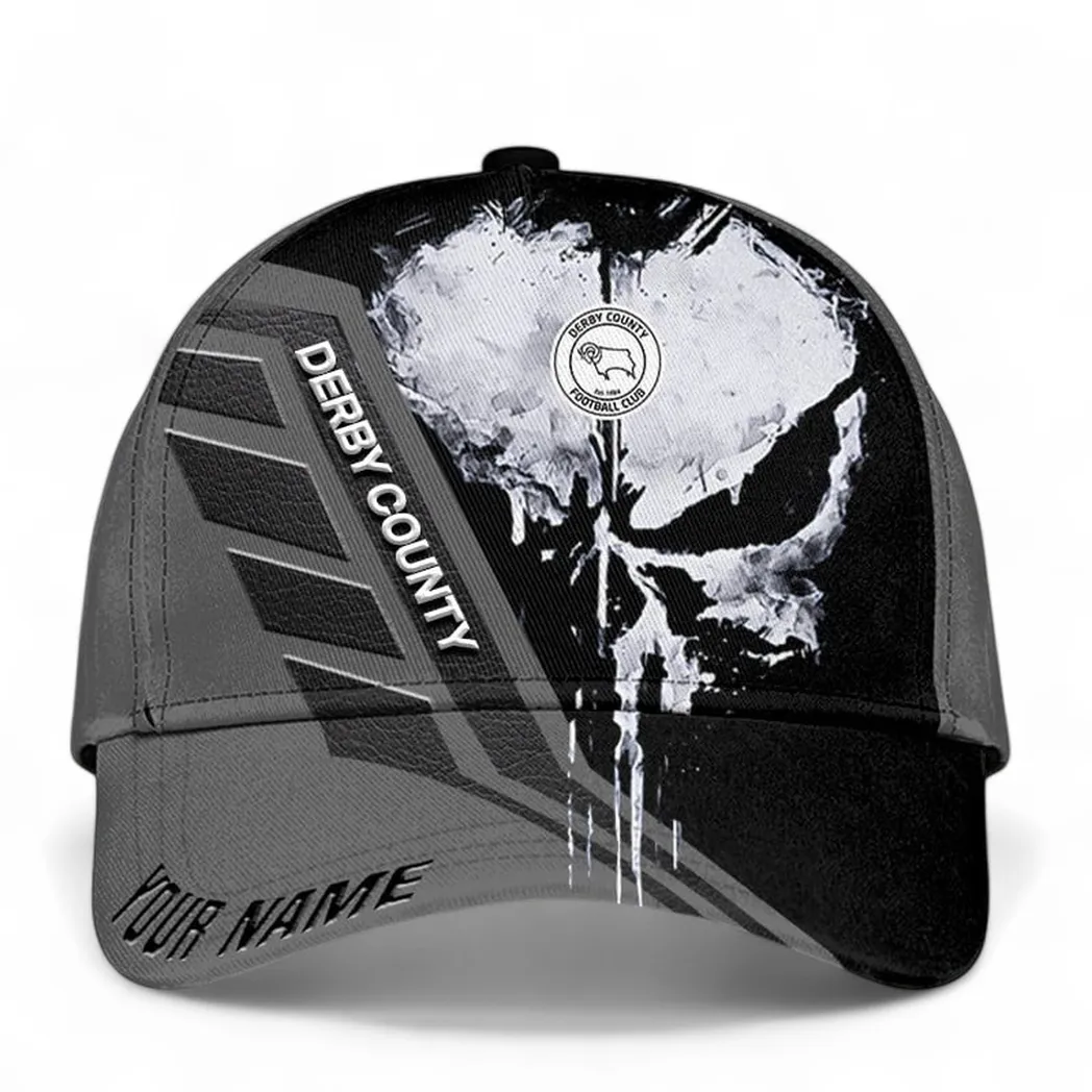 Derby County Baseball Cap, All Over Print Cap Derby County EPL1404222510