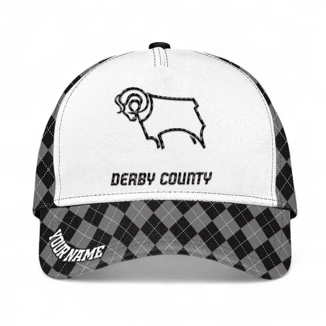 Derby County Baseball Cap, All Over Print Cap Derby County EPL1504222543