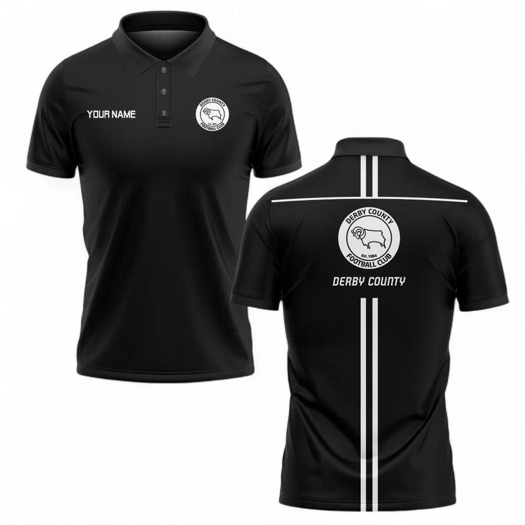 Derby County Polo Shirt, All Over Print Polo Shirt Derby County EPL1304222509