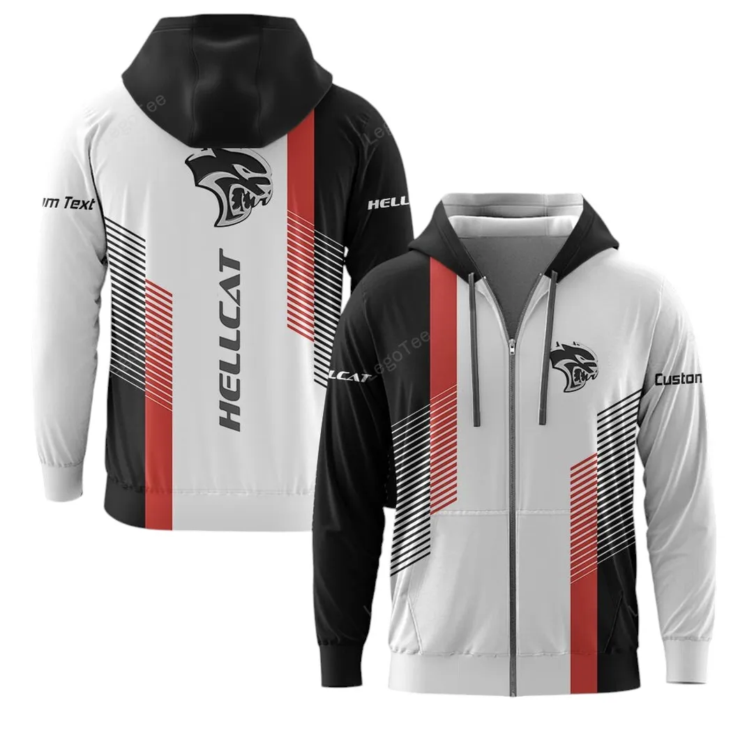 Dodge Challenger Hellcat Zipper Hoodie, Gift For Dodge Challenger Hellcat Lovers, Gift For Him, Husband, Boyfriend CAR10703122530