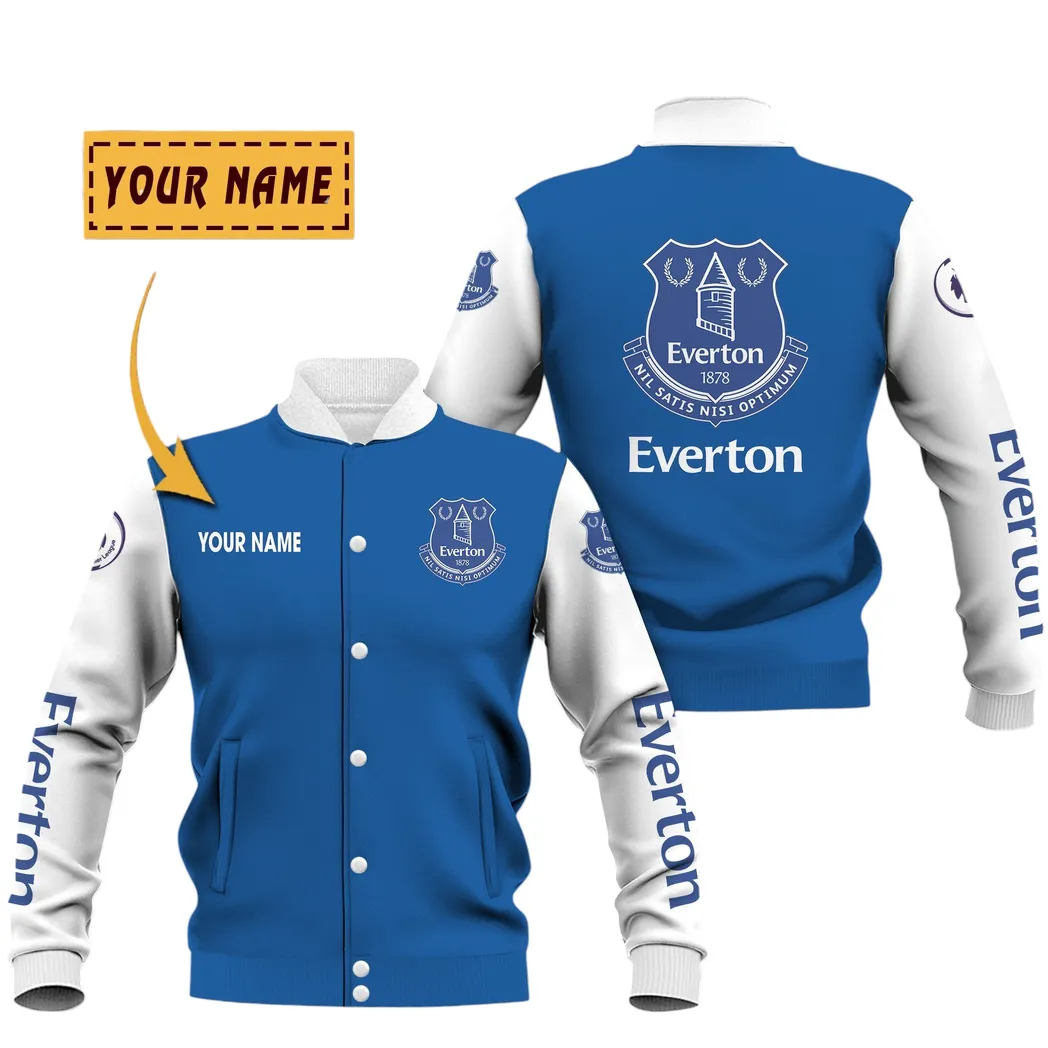 Everton EPL Baseball Jacket SPO1620009, Gift For Fan Everton