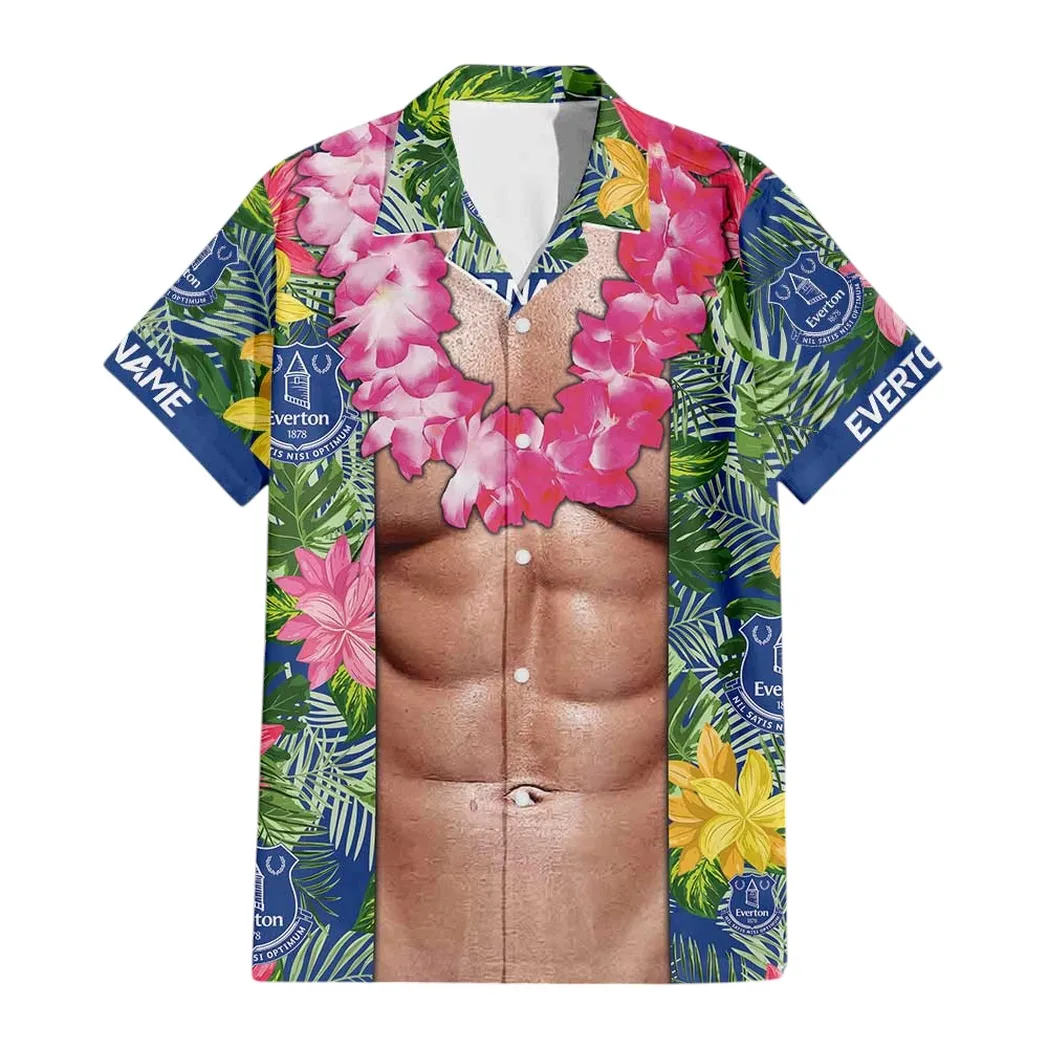 Everton EPL Hawaiian Shirt SPO0318004, Gift For Fan Everton