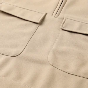 Ferrari Tactical Quarter Zip Hoodie CAR106021525026, Gifts For Men, Him, Husband, Boyfriend - Khaki