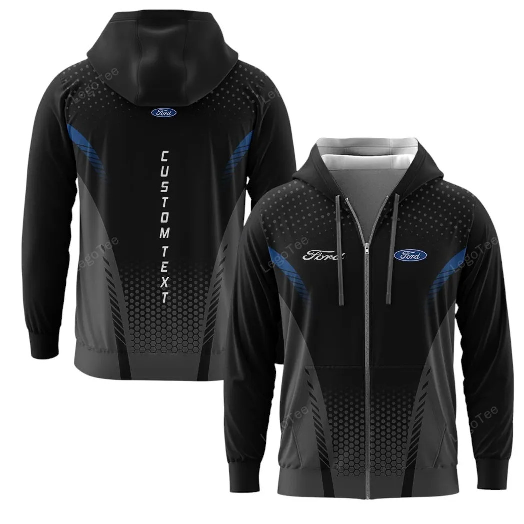 Ford Zipper Hoodie, Gift For Ford Lovers, Gift For Him, Husband, Boyfriend CAR10803122524