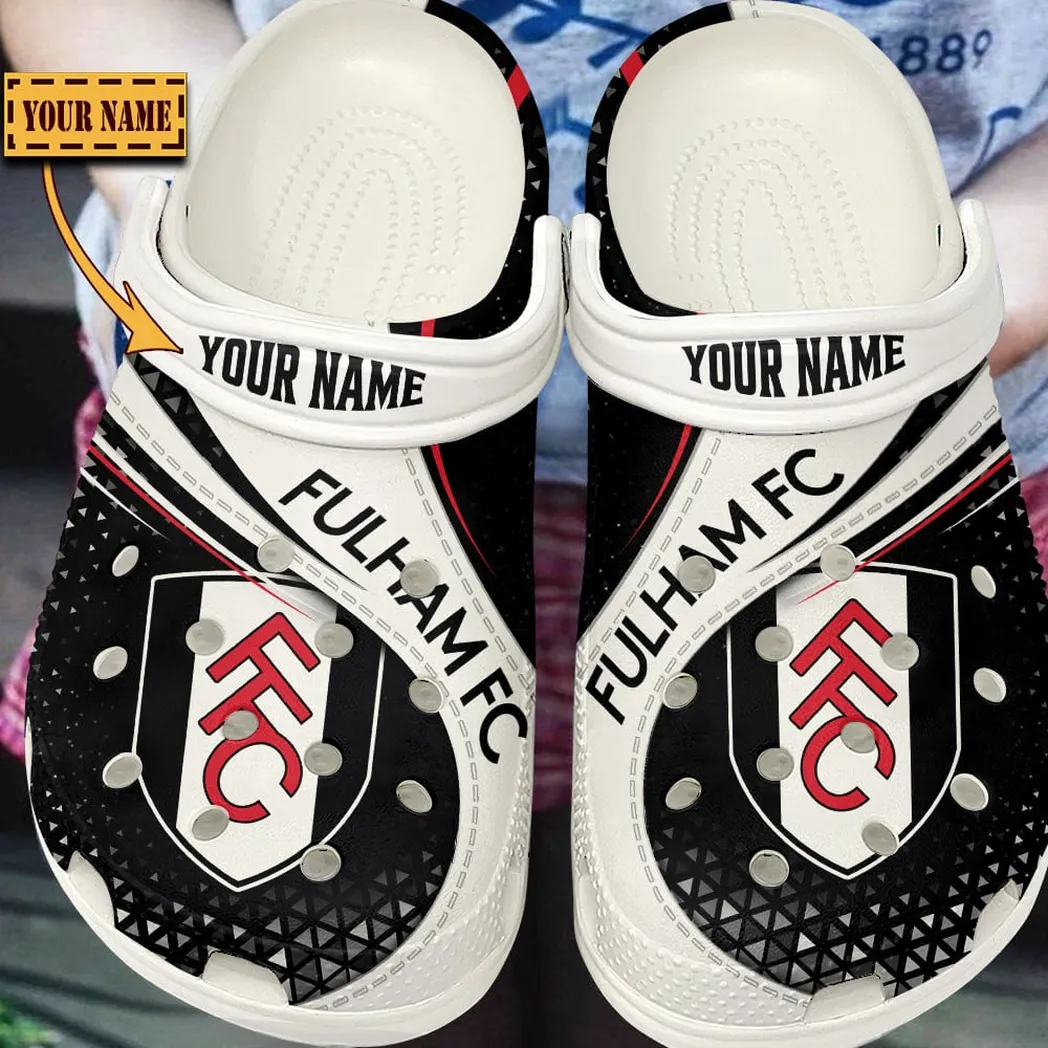 Fulham EPL Crocs SPO2120005, Gift For Fan Fulham - White