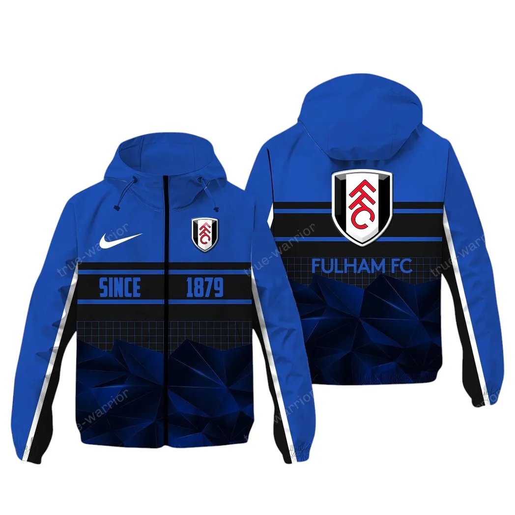 Fulham EPL Windbreaker Jacket SPO0720009, Gift For Fan Fulham - Blue