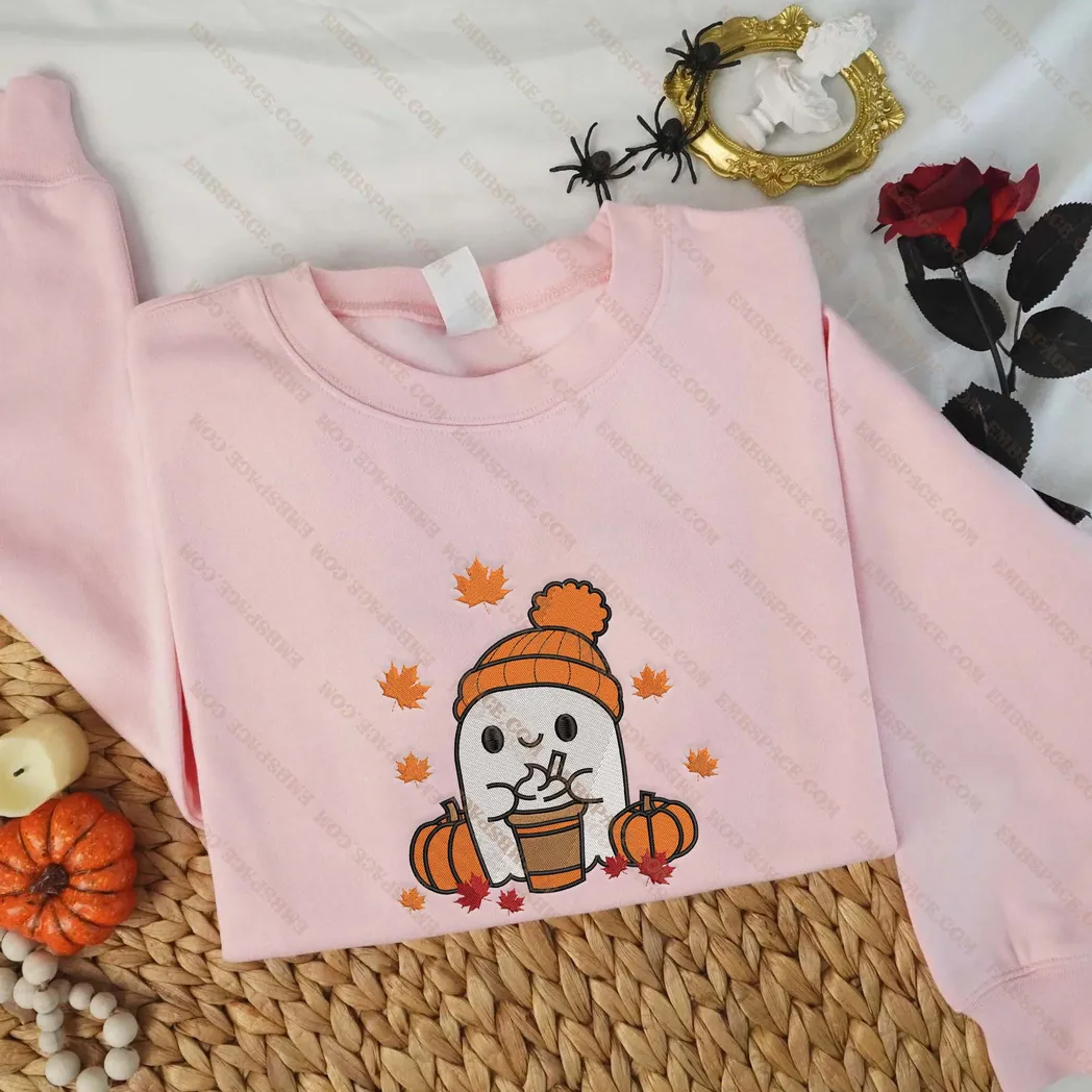 halloween-cute-ghost-drink-and-pumpkin-embroidered-sweatshirt-fashion-style-f7ibi.webp