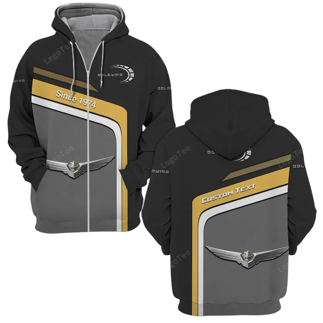 Honda Gold Wing Zipper Hoodie, Gift For Honda Gold Wing Lovers, Gift For Him, Husband, Boyfriend CAR11103032532