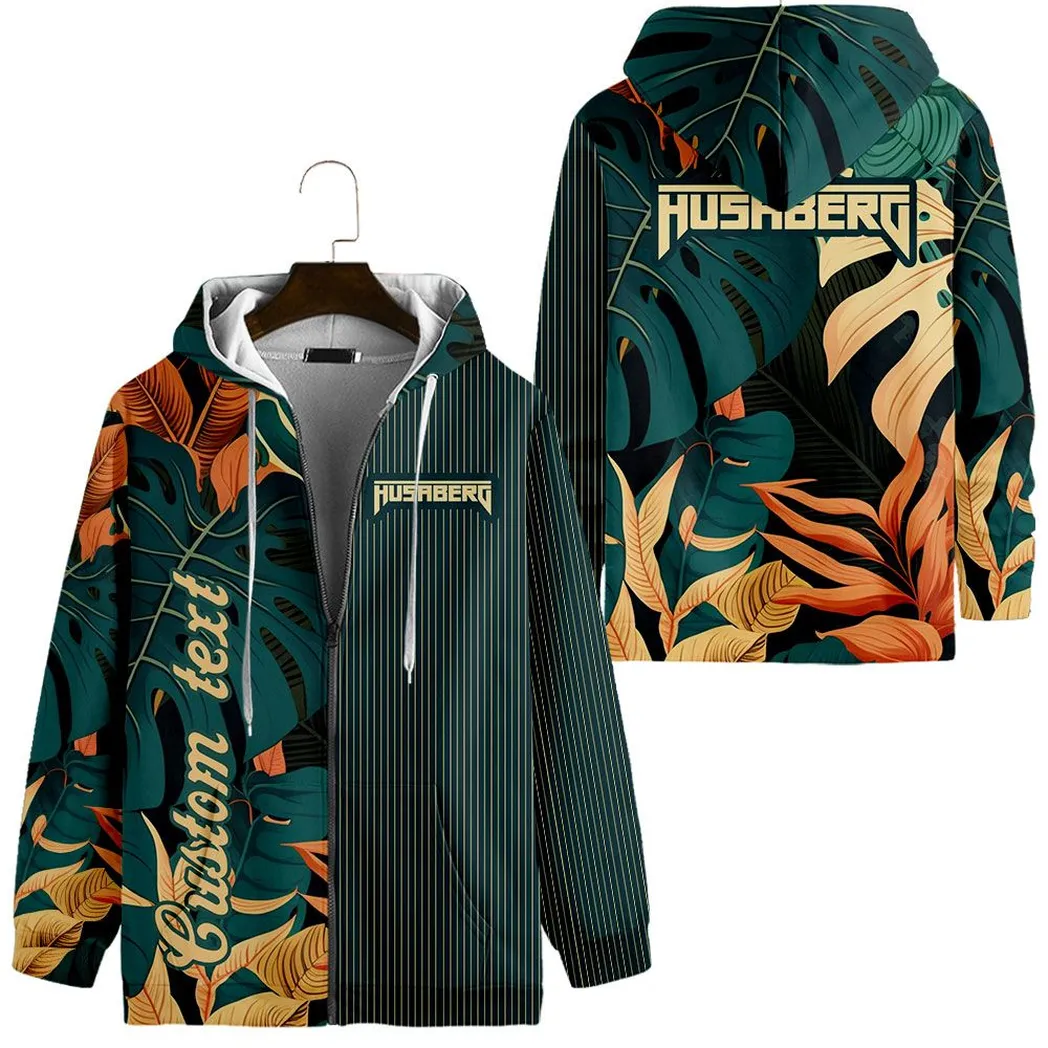 Husaberg Vintage Zip Hoodie Custom All Over Print CAR434041725272
