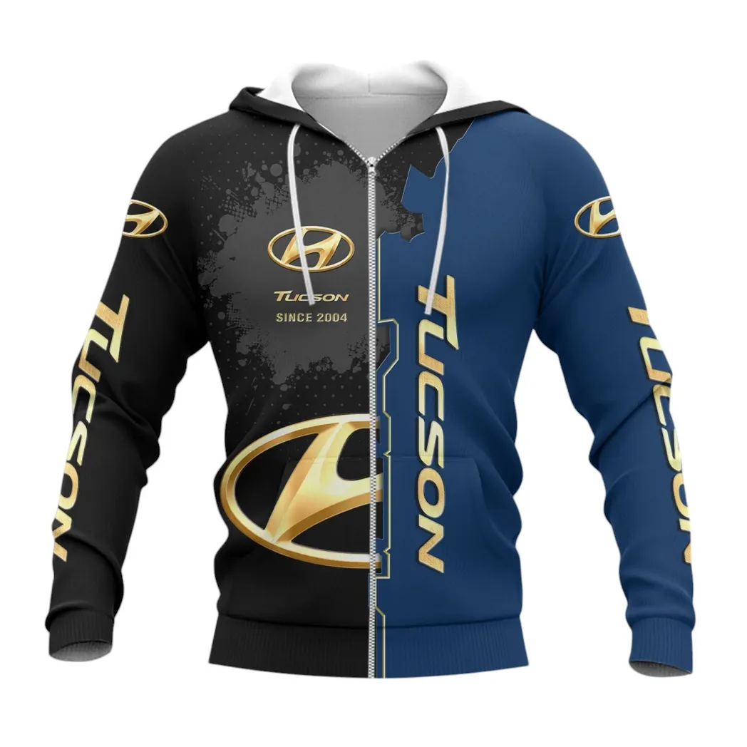 Hyundai Tucson Zipper Hoodie, Gift For Hyundai Tucson Lovers, Gift For Him, Husband, Boyfriend CAR44021725038-3