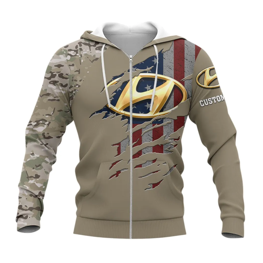 Hyundai Zipper Hoodie, Gift For Hyundai Lovers, Gift For Him, Husband, Boyfriend CAR46021725045-3