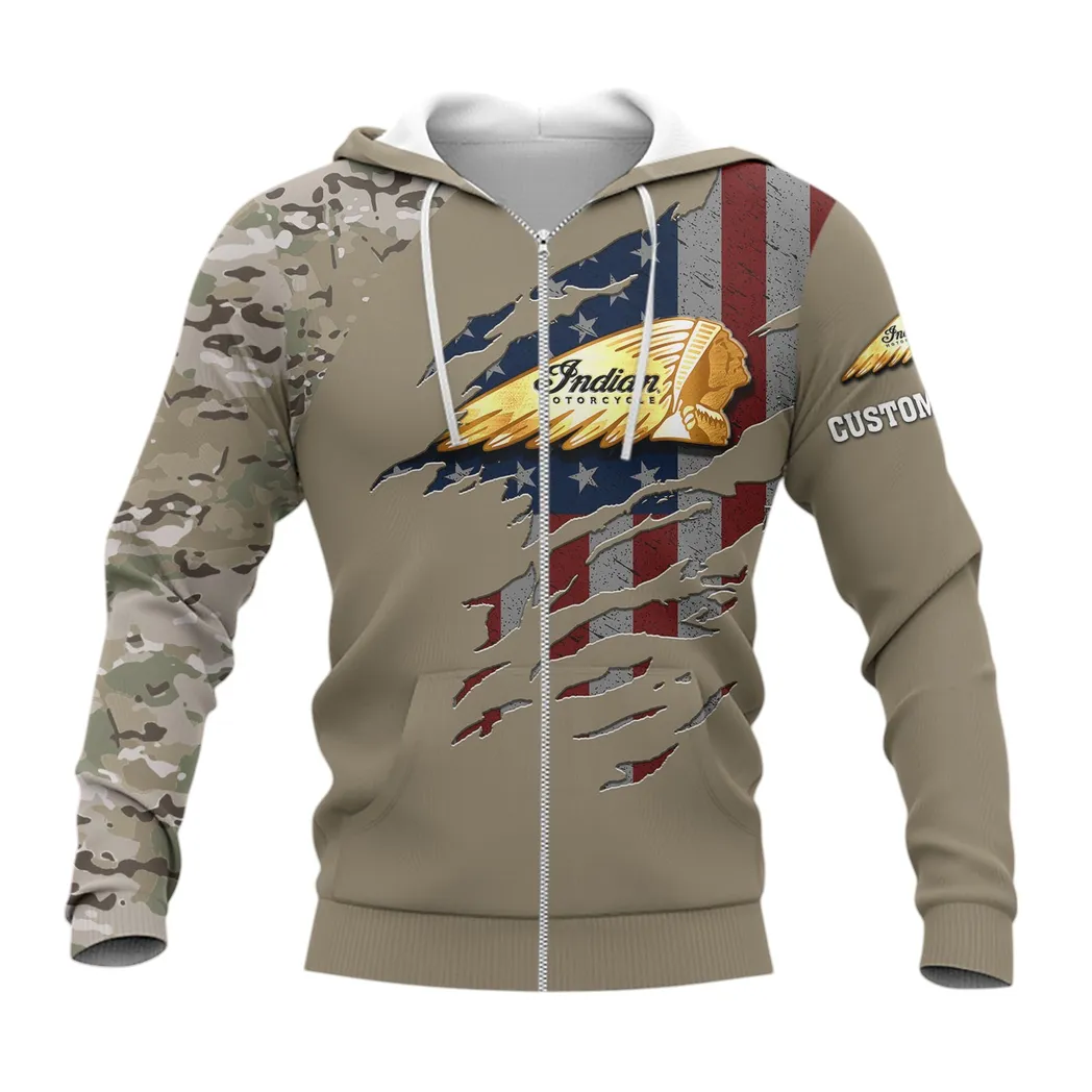 Indian Motorcycle Zipper Hoodie, Gift For Indian Motorcycle Lovers, Gift For Him, Husband, Boyfriend CAR46021725046-3