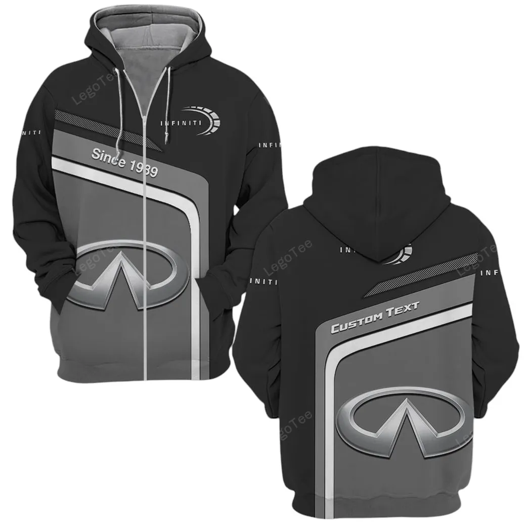 Infiniti Zipper Hoodie, Gift For Infiniti Lovers, Gift For Him, Husband, Boyfriend CAR11103032536