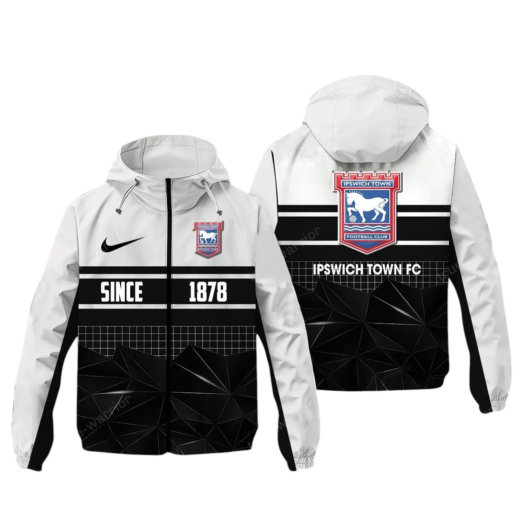 Ipswich Town  EPL Windbreaker Jacket SPO0720011, Gift For Fan Ipswich Town  - White