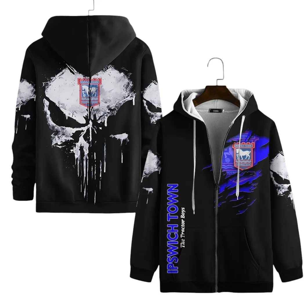 Ipswich Town EPL Zipper Hoodie SPO1719017, Gift For Fan Ipswich Town-Zipper Hoodie