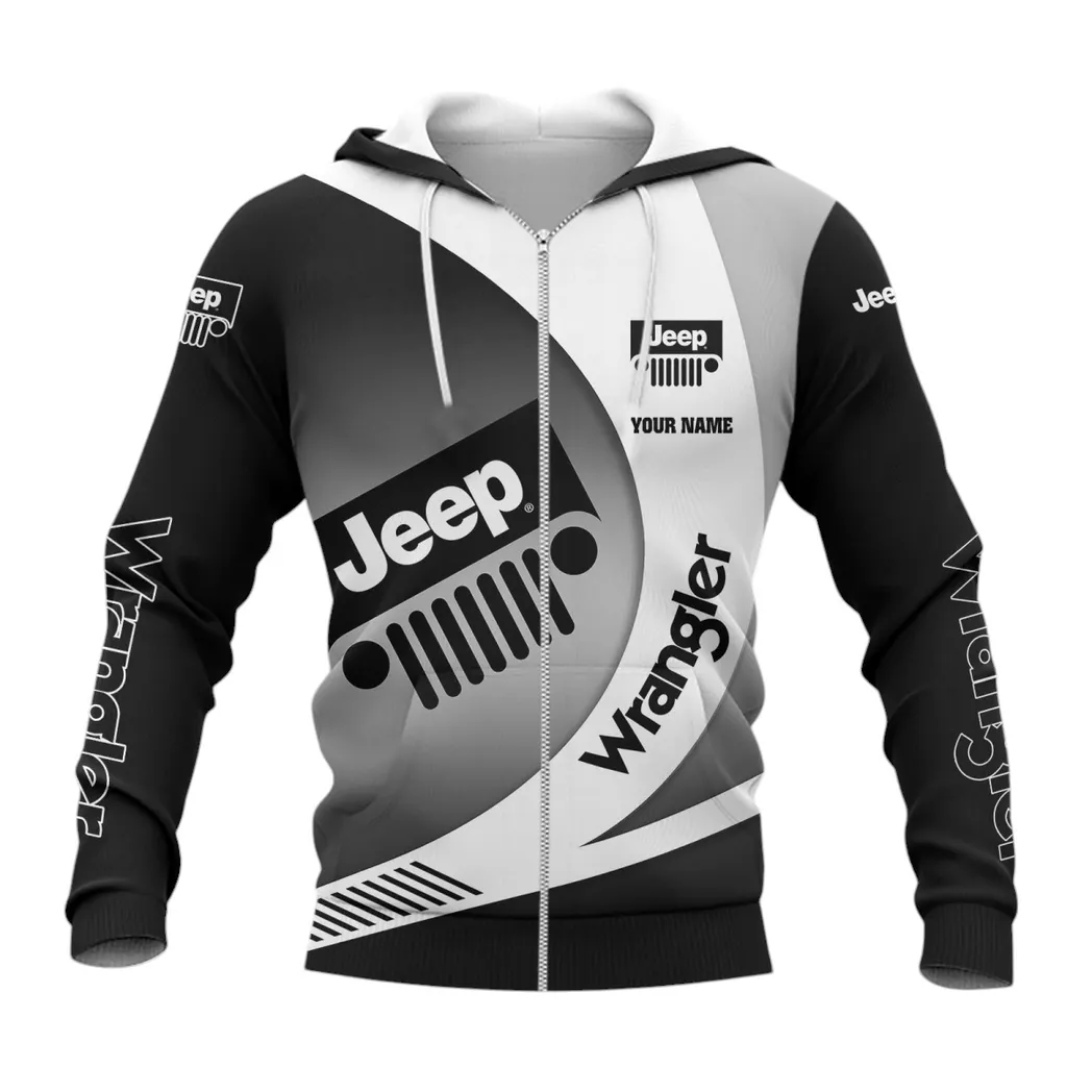 Jeep Wrangler Zipper Hoodie, Gift For Jeep Wrangler Lovers, Gift For Him, Husband, Boyfriend CAR7402222533