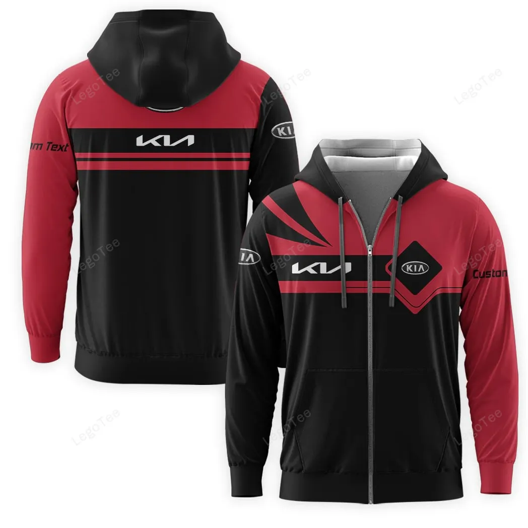 Kia Zipper Hoodie, Gift For Kia Lovers, Gift For Him, Husband, Boyfriend CAR9803032539