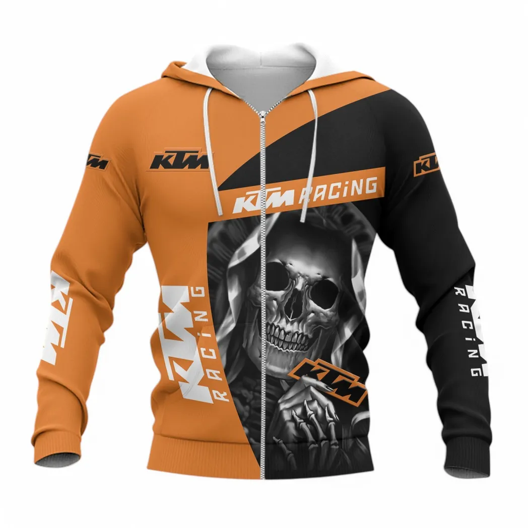 KTM Racing Zipper Hoodie, Gift For KTM Racing Lovers, Gift For Him, Husband, Boyfriend CAR6702212546