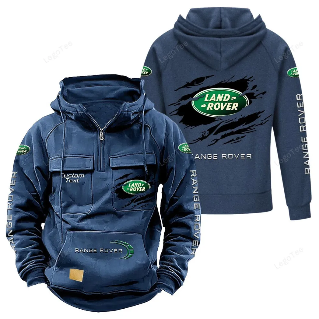 Land Rover Tactical Quarter Zip Hoodie, Gift For Land Rover Lovers, Gift For Him, Husband, Boyfriend - Dark Blue CAR122021425078-3