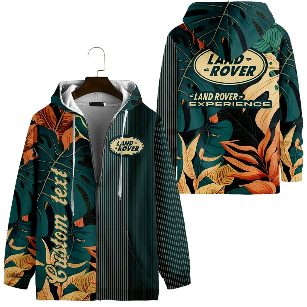 Land Rover Vintage Zip Hoodie Custom All Over Print CAR434041725287
